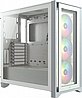מארז ללא ספק חברת Corsair דגם Corsair iCUE 4000X RGB Tempered Glass Mid Tower CC-9011205-WW לבן