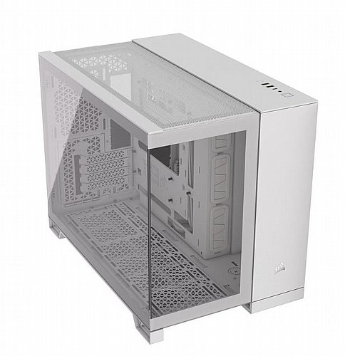 ���� ���� Corsair 2500X Mini-Tower mATX Tempered Glass NO FANS White