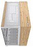 מארז Corsair 6500X Mid-Tower Dual Chamber PC Case - White/Bamboo Wood בצבע לבן