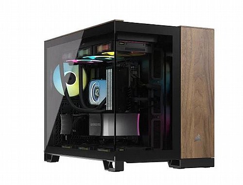 ���� Corsair 2500X Walnut Mid Tower Case - Black ���� ����