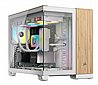 מארז מחשב 2500X Mid Tower Dual Chamber mATX בצבע לבן עץ