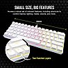 מקלדת גיימינג מכאנית K65 RGB MINI 60% Mechanical Gaming Keyboard צבע לבן