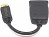 מתאם אקטיבי מחיבור Display Port זכר לחיבור DVI 4K 60Hz נקבה באורך 0.2 מטר Gold Touch