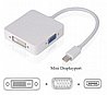 מתאם מחיבור Mini Display Port זכר לחיבור DVI, HDMI ו-VGA נקבה באורך 0.2 מטרים CH-Mini-DP-ALL