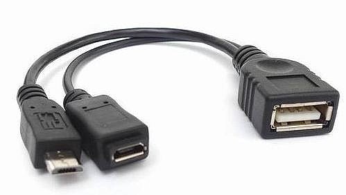 ��� Micro USB To OTG with Power ���� Gold Touch 