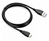 כבל סנכרון וטעינה מחיבור USB 3.0 Type-A לחיבור USB 3.0 Type-C באורך 1 מטר Gold Touch צבע שחור