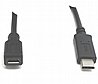 כבל מחיבור USB 3.1 Type-C זכר לחיבור OTG Micro USB זכר באורך 0.1 מטר Gold Touch