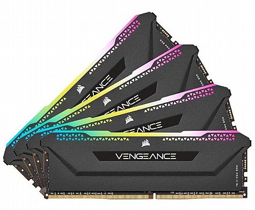 ������ ����� CORSAIR 32GB 4X8 DDR4 3200MHz CL16 RGB PRO Black