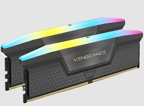�������� ����� ���� Corsair Vengeance RGB 64GB (2x32GB) DDR5 5600Mhz C40 Black