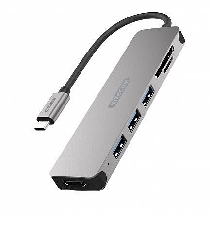 ���� ����� ���� SITECOM �� HDMI USB-A SDCARD READER 