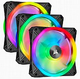 ����� �������� ����� �� ��� ����� Corsair iCUE QL120 RGB 120mm PWM Black with Lighting Node CORE