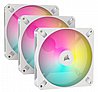 קיט שלושה מאווררים למארז Corsair iCUE AR120 RGB 120mm - צבע לבן