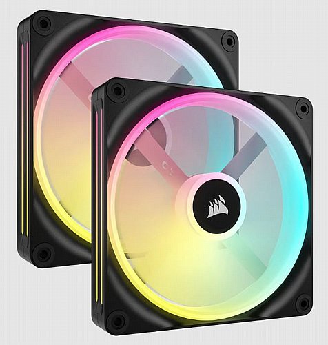 ��� 2 �������� ���� Corsair ��� iCUE LINK QX140 RGB 140mm