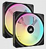 קיט 2 מאווררים חברת Corsair דגם iCUE LINK QX140 RGB 140mm