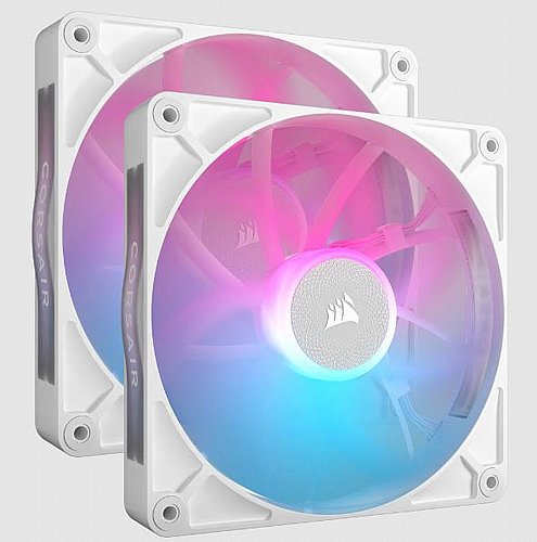 ��� 2 �������� + ��� iCUE LINK RX140 RGB 140mm PWM Fan Twin Starter Kit - White