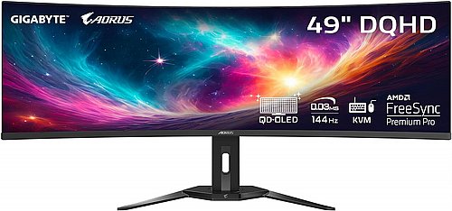��� ������� Gigabyte AORUS 49" CO49DQ DQHD 144Hz 0.03ms OLED Gaming