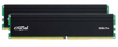 ������ ����� ���� Crucial Pro 64GB Kit 2X32GB DDR4 3200Mhz C22 UDIMM