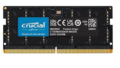 ������ ����� ���� Crucial SODIMM 16GB DDR5 5200Mhz CL42 CT16G52C42S5