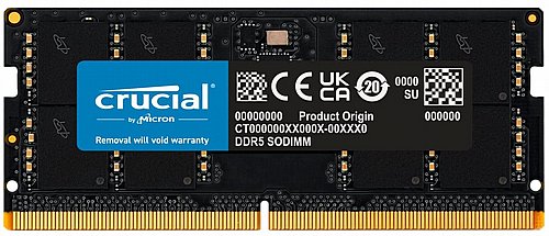 ������ ����� ���� Crucial SODIMM 32GB DDR5 4800Mhz CL40