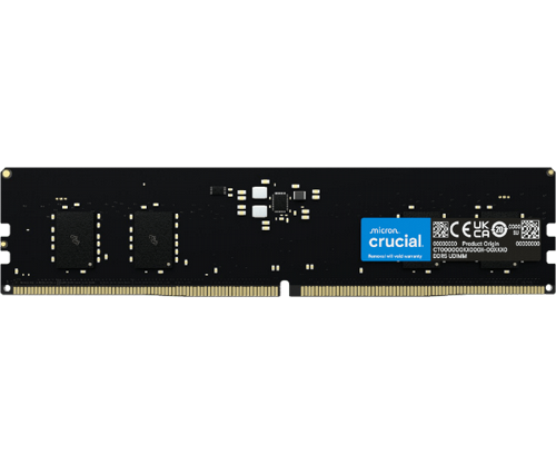 ������ ����� ���� Crucial 64GB DDR5 5600Mhz C46 UDIMM Desktop Memory