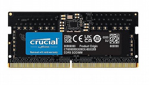 ������ ����� ���� Crucial SODIMM 8GB DDR5 4800Mhz CL40