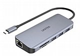 ���� ����� uHUB N9+ 9-in-1 USB-C Ethernet Hub with Dual Monitor, 100W 