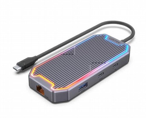 ���� ����� Unitek uHUB S7+ 7-in-1 D1029A RGB