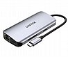 תחנת עגינה Unitek 8 in one dual hdmi, 100W PD, 1000Mbs LAN