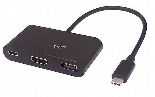 ���� ����� ���� Protec ���DM117 ������ USB Type C ������ HDMI+USB3.0+Type C