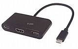 ���� ����� ���� Protec ���DM117 ������ USB Type C ������ HDMI+USB3.0+Type C