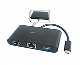 �����-���� ���� PROTEC ������ TYPE C ������ USB, HDMI, TYPE C, RJ45 ��� DM180