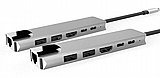���� ����� ���� PROTEC ��� DM262 USB/HDMI/RJ45/TYPE-C ����� TYPE-C
