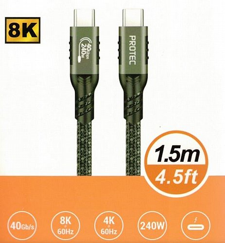 DM294 - ��� USB 4 ������ USB-C - ����� 240W ���������� 8K ����� 1.5 ���