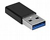 מתאם מחיבור USB 3.0 זכר לחיבור USB Type-C נקבה Gold Touch
