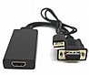 מתאם מחיבור VGA ל HDMI עם הגברה E-VGA-HD-C