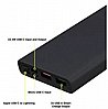 סוללה ניידת חברת Eco דגם Portable Ultra Fast 10000mAh Eco-600 - צבע שחור
