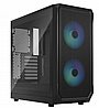 מארז חברת Fractal Design דגם Focus 2 RGB Black TG Clear Tint צבע שחור
