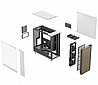 מארז חברת Fractal Design דגם Fractal Design North XL Chalk White TG Clear 3X140mm Fans Full Tower צבע לבן