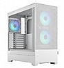 מארז חברת Fractal Design דגם Pop Air RGB White TG Clear Tint צבע לבן