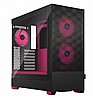 מארז חברת Fractal Design דגם Pop Air RGB Magenta Core Tempered Glass Clear Tint צבע ורוד שחור