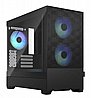 מארז חברת Fractal Design דגם Pop Mini Air RGB Black TG Clear Tint צבע שחור
