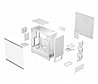 מארז חברת Fractal Design דגם Pop XL Air RGB White TG Clear Tint צבע לבן