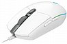 עכבר גיימרים חוטי Logitech G102 Lightsync צבע לבן