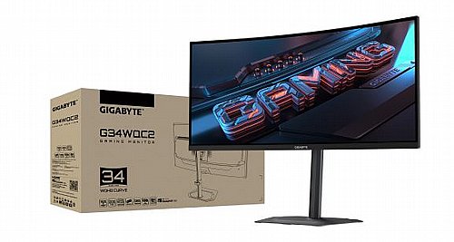 ��� ������� ���� Gigabyte G34WQC2 VA WQHD 3440X1440 1ms 200Hz Speakers
