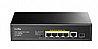 מתג לא מנוהל CUDY GS1005PTS1 5PORT 1GB POE 1XSFP total 120W