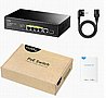 מתג לא מנוהל CUDY GS1005PTS1 5PORT 1GB POE 1XSFP total 120W