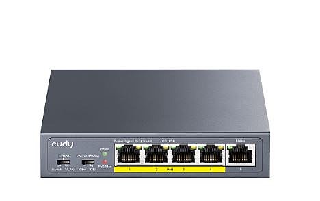 ��� �� ����� Cudy GS105P 5-Ports Gigabit Unmanaged POE Switch
