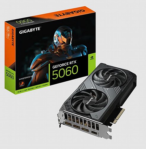 ����� ��� ���� Gigabyte ��� GeForce RTX5060 WINDFORCE 8G