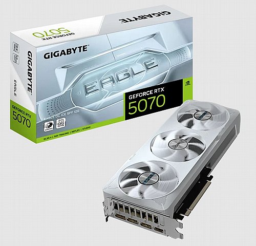 ����� ��� ���� Gigabyte GeForce RTX5070 EAGLE OC ICE SFF 12G