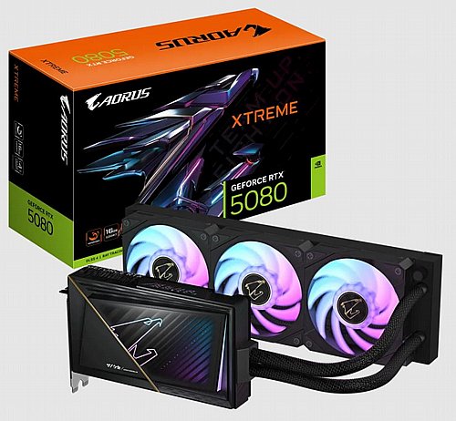����� ��� ���� Gigabyte ��� AORUS GeForce RTX 5080 XTREME WATERFORCE 16GB